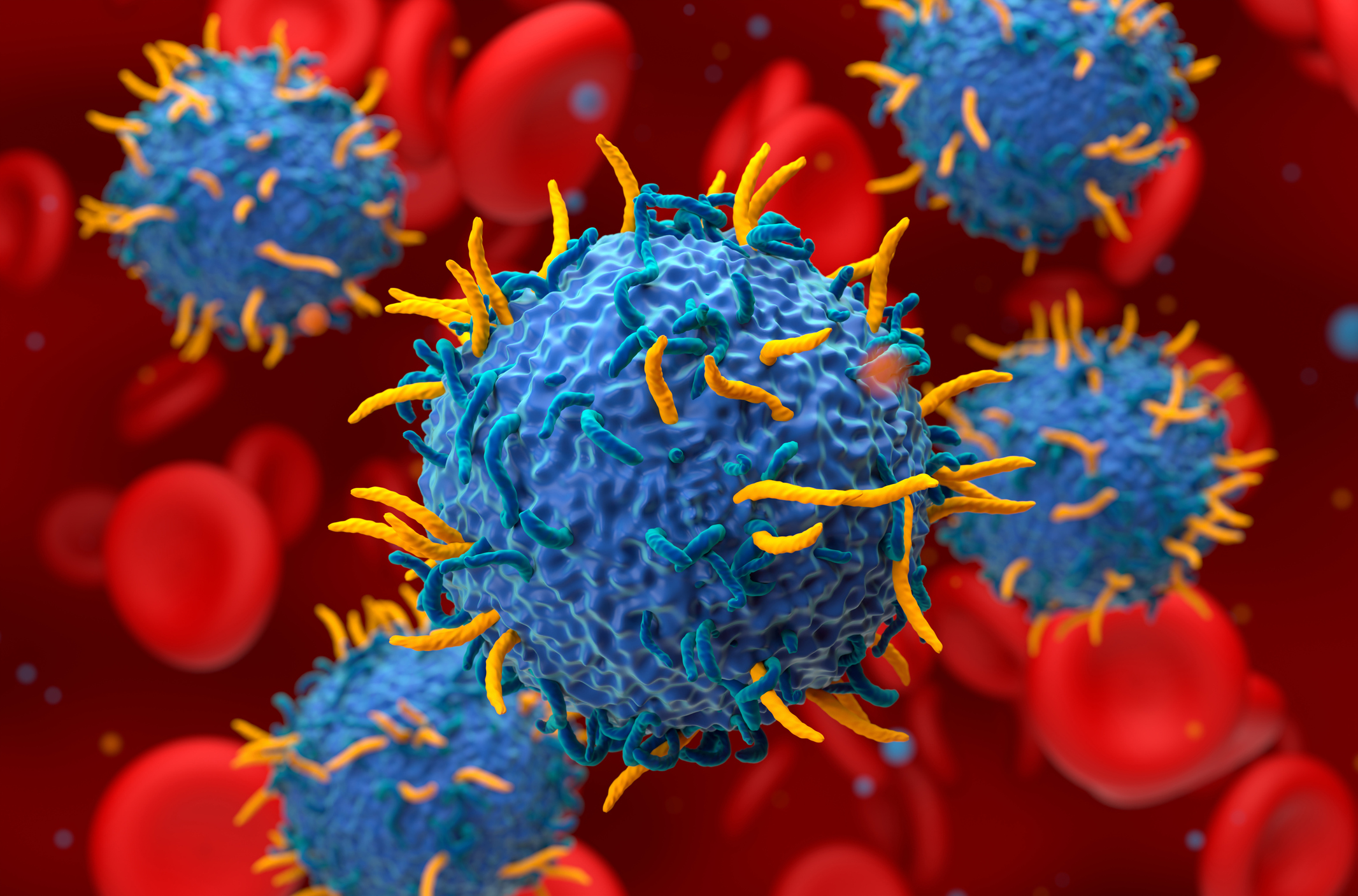 Illustration of CAR T cells